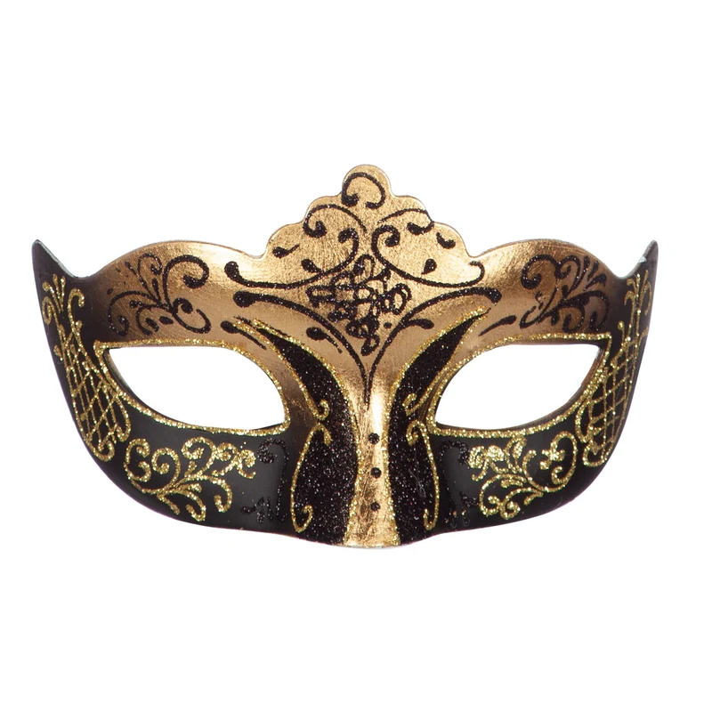Masker Venetië Noir Glitter