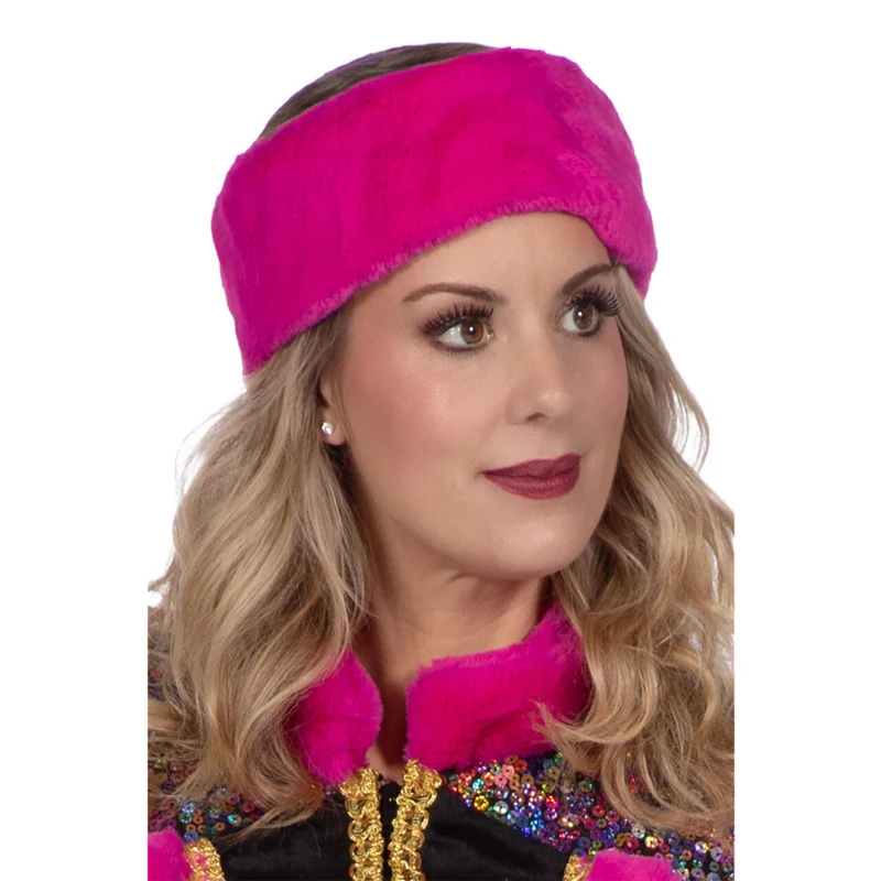 Hoofdband Pluche Roze