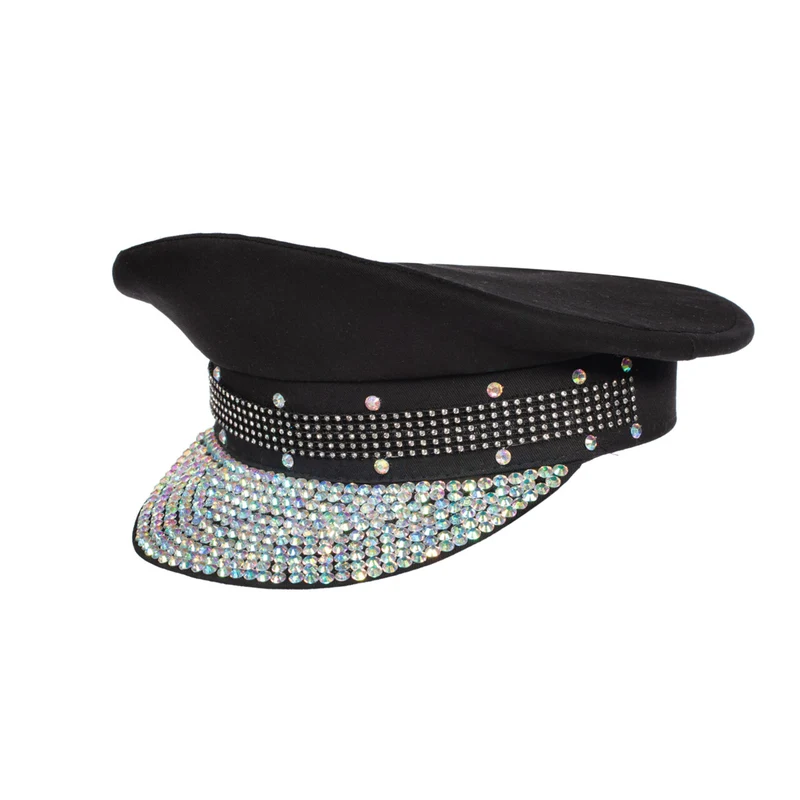 Pet Burning Man Officier Zwart Bling