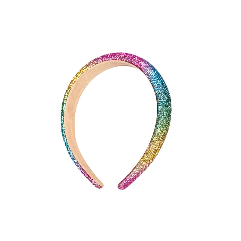 Haarband Glam Fan Regenboog Strass