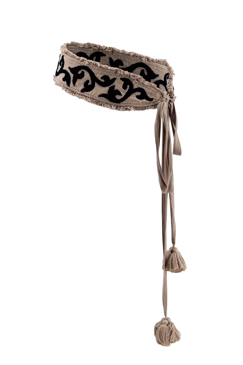 Belt Plisados Taupe