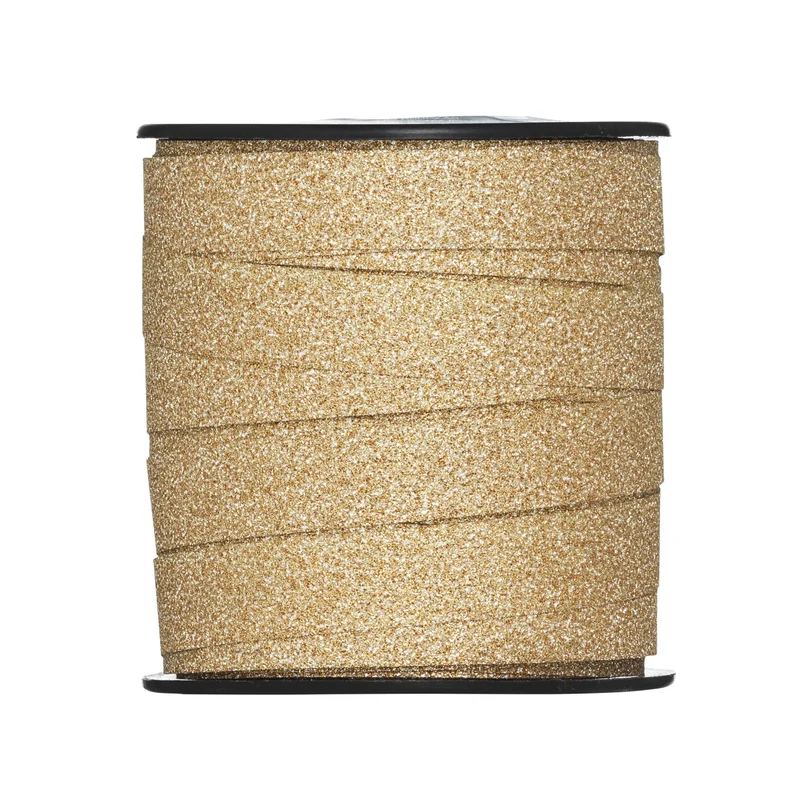 Cadeaulint - 25 meter - brons glitter