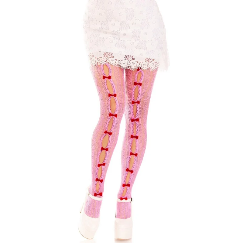 Super Sweetheart Panty Met Harten En Strikjes Roze