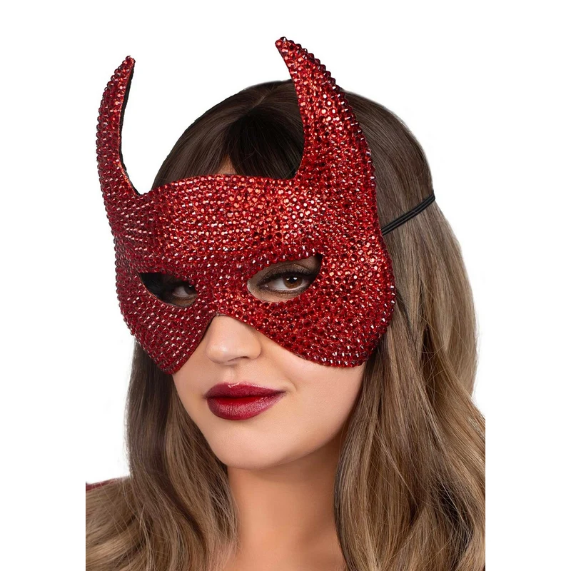 Duivels Masker Met Steentjes