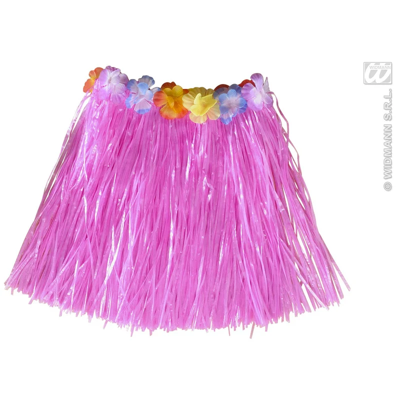 Hawaiirokje Met Bloemenriem Kind, Roze