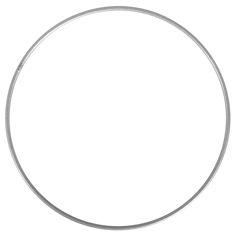 Metalen ring - 25 cm - zilverkleurig