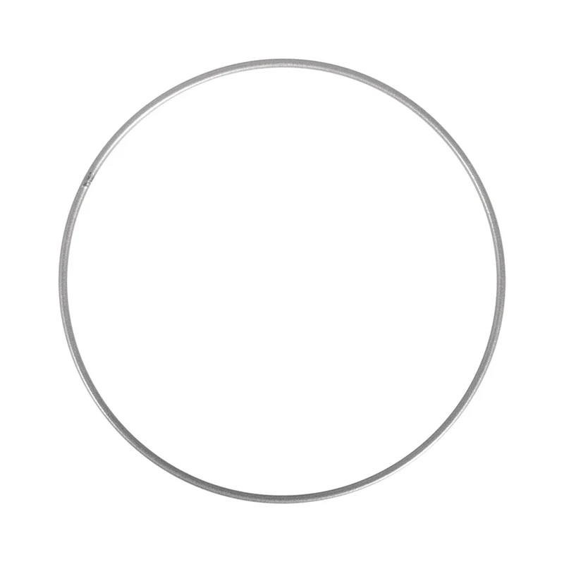Metalen ring - 20 cm - zilverkleurig