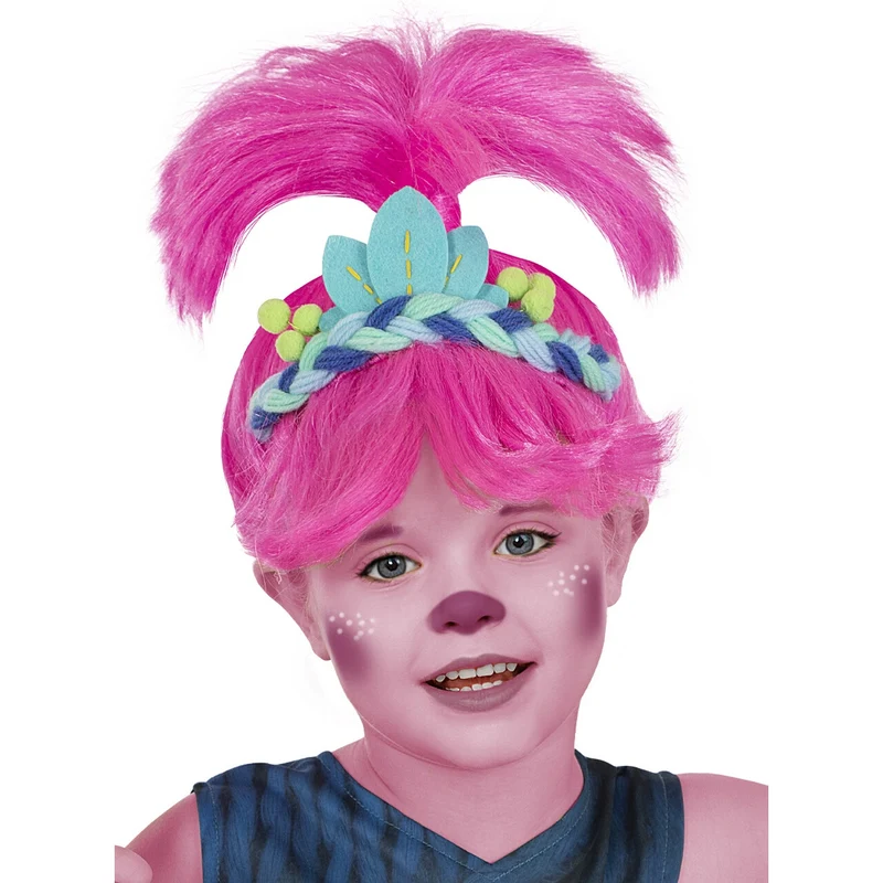 Poppy Trolls 3 Pruik