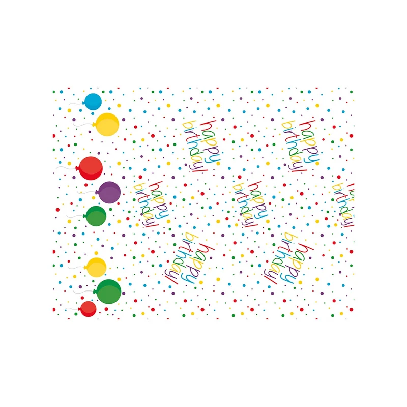 Party Tafelkleed Happy Birthday 120 X 180cm