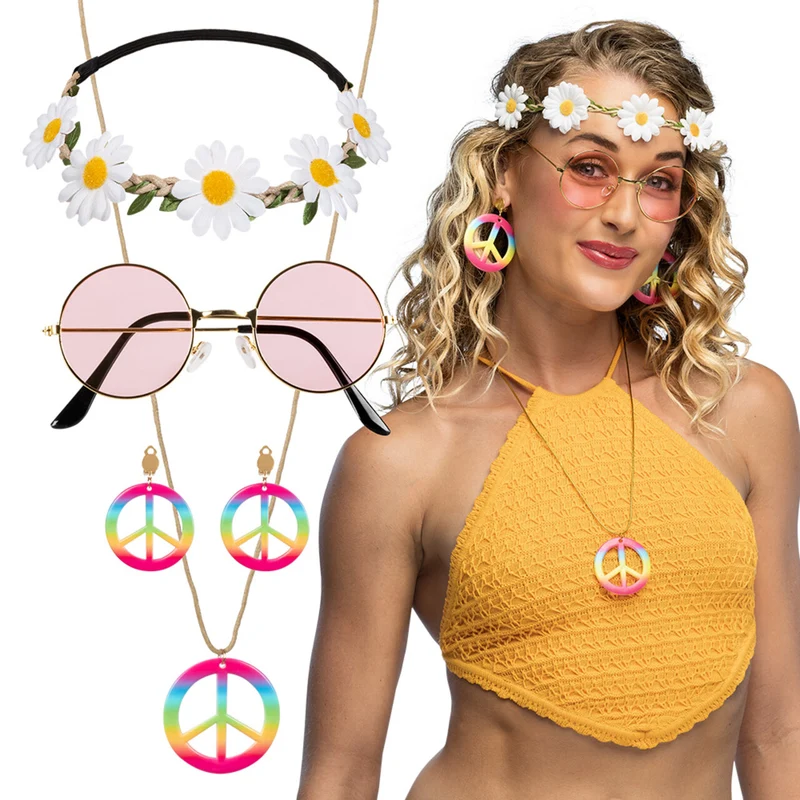 Accessoire Set Hippie Freedom And Peace
