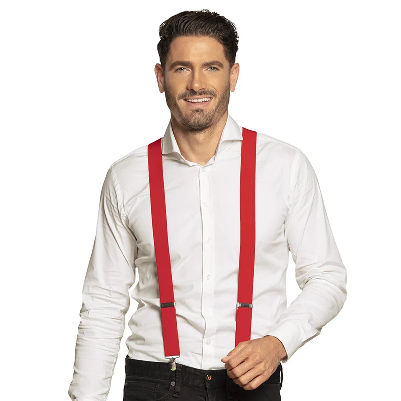 Bretels Basic Rood