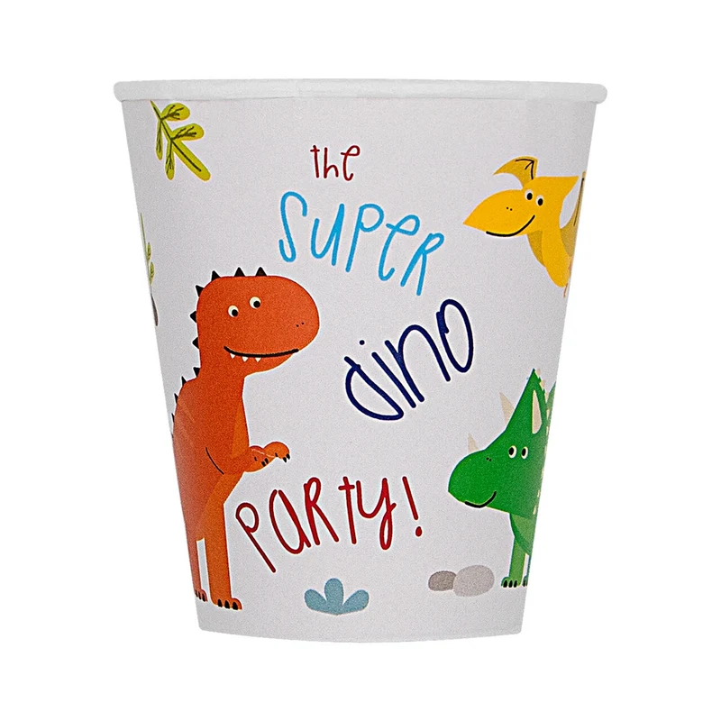 Super Dinos Party Bekers 8 Stuks