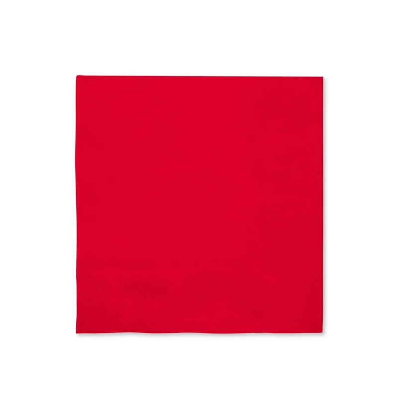 Servetten Rood 16 Stuks 33x33 Centimeter
