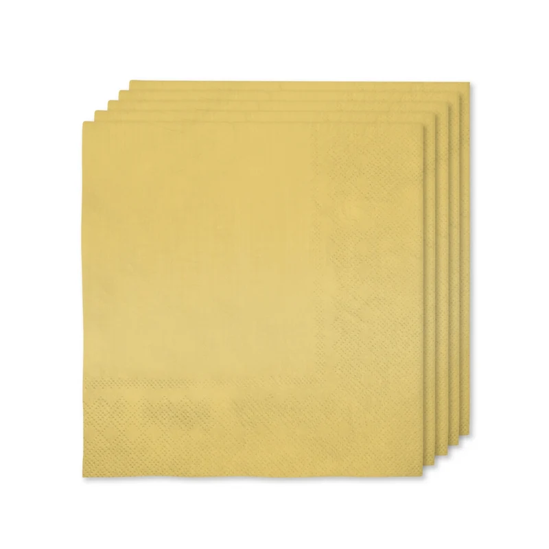 True Gold Party Servetten 16 Stuks 33x33 Centimeter