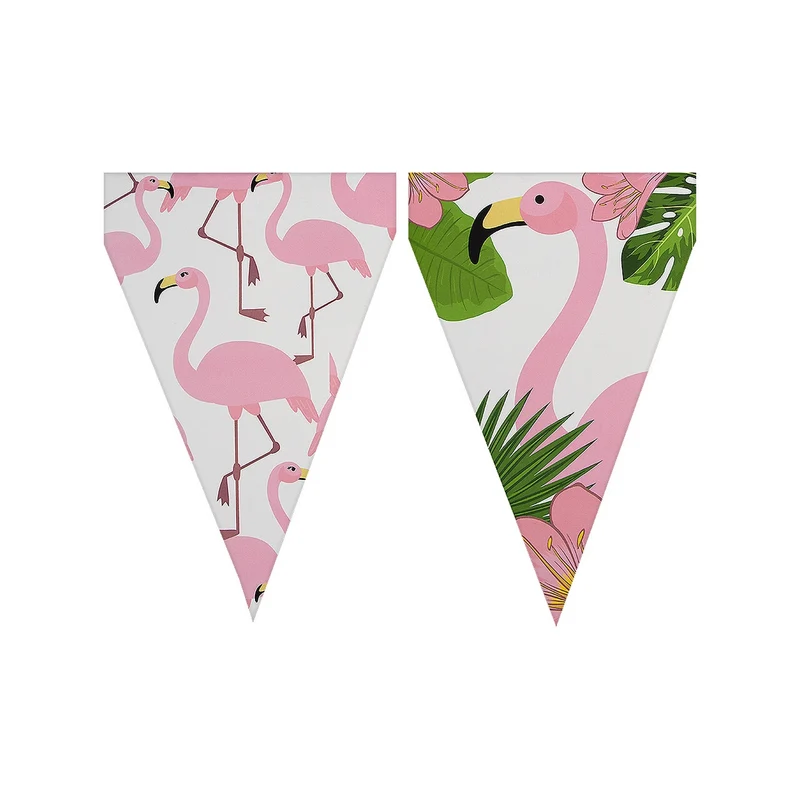 Tropical Flamingos Vlaggenlijn 3 Meter