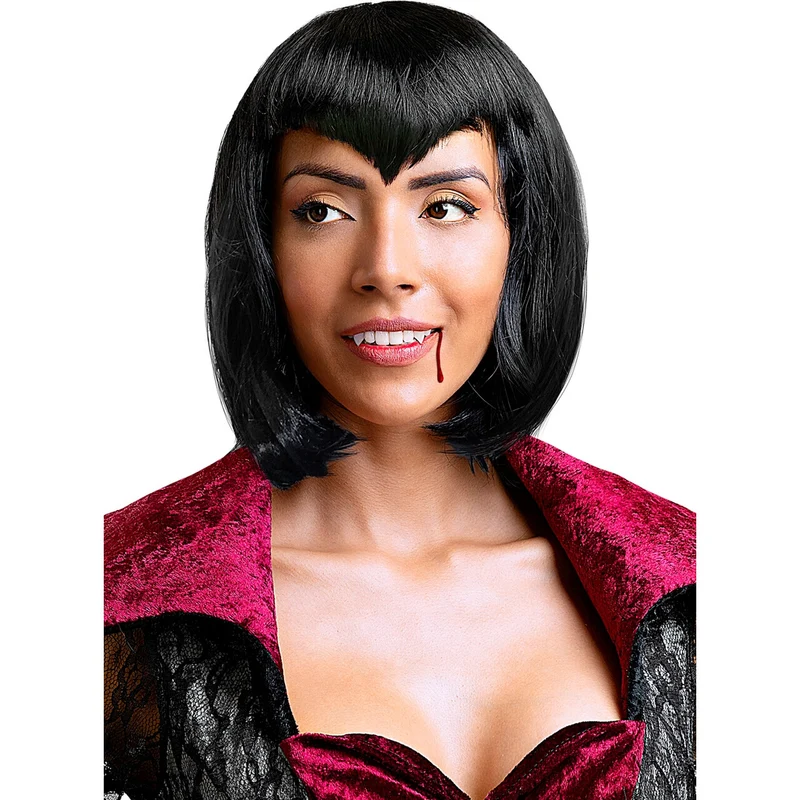 Killer Vamp Fantasia Pruik Zwart