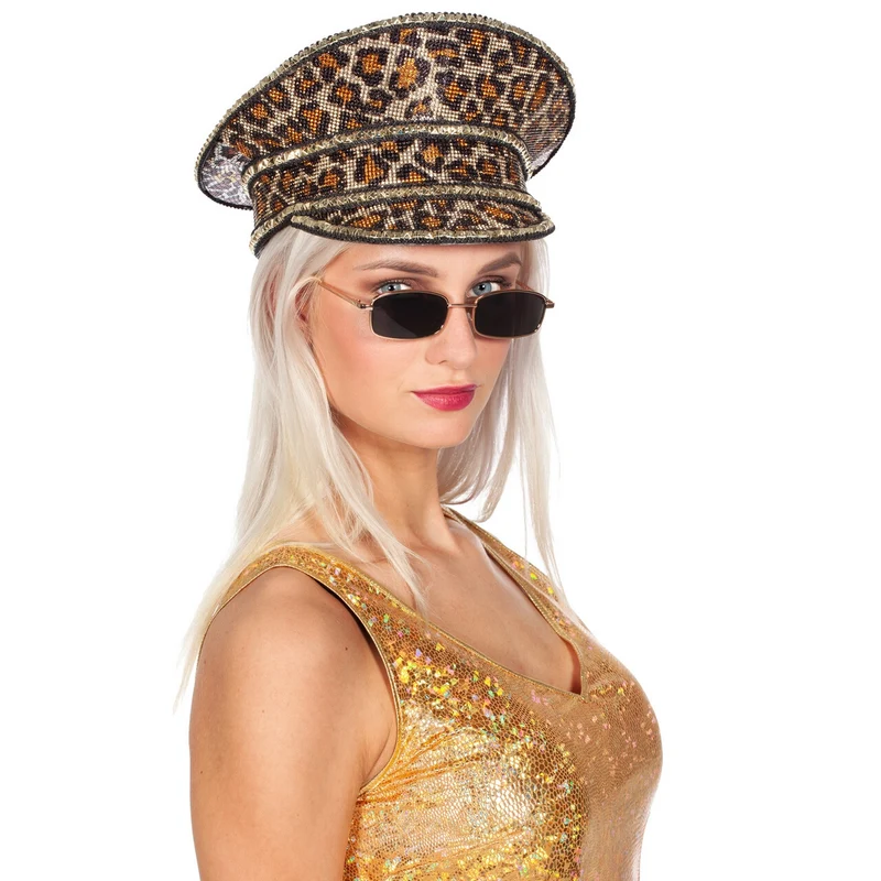 Hippe Stoere Zonnebril Zwart Met Goud