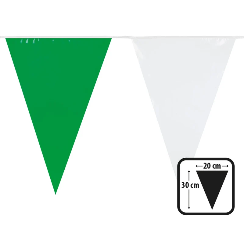 Pe Vlaggenlijn Groen / Wit