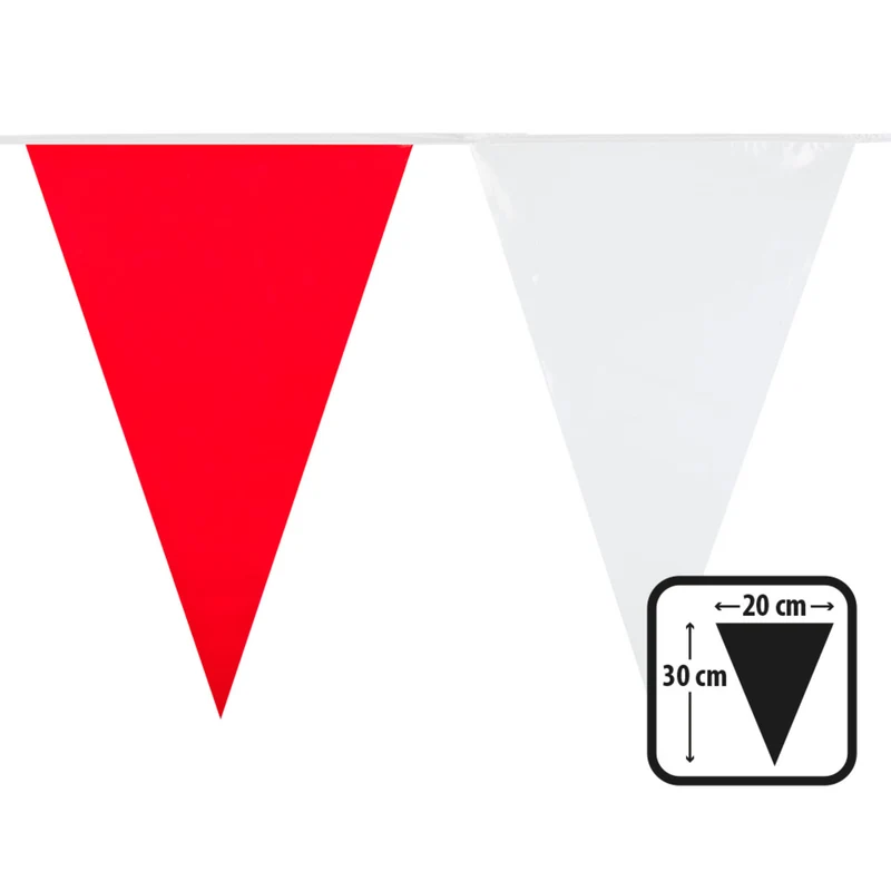 Vlaggenlijn Brabants Feestje Rood Wit