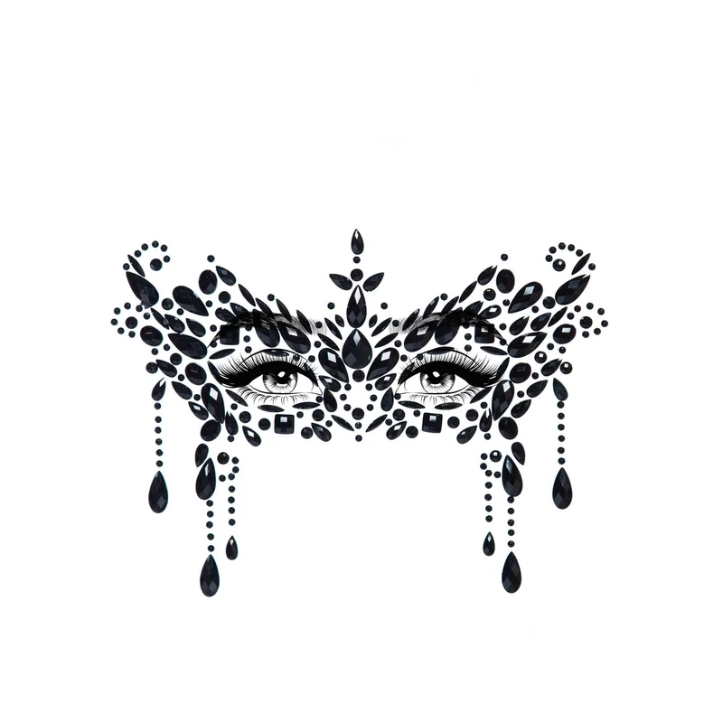 Masquerade Face Jewels Sticker