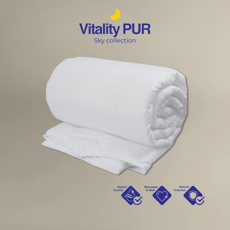 Vitality Pur - Sky Comfort Matrasbeschermer - 2-in-1 comfort & bescherming - 80x200cm
