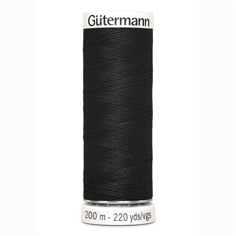 Gütermann naaigaren - universeel - 000 zwart