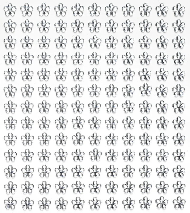 Strass stickers - bloemen - kristal