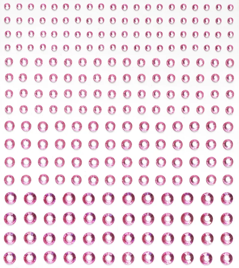 Strass stickers - lichtroze