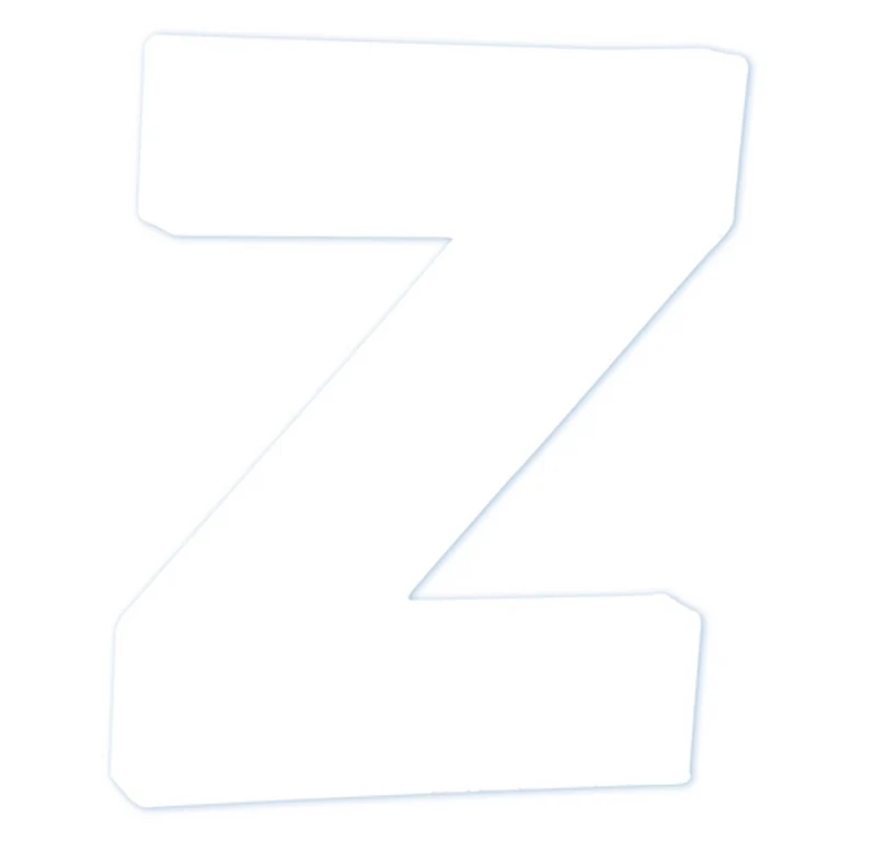 Décopatch - staande letter - 12 cm - Z