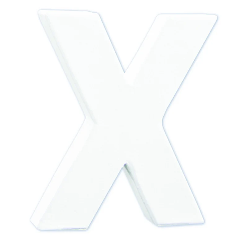 Décopatch - staande letter - 12 cm - X