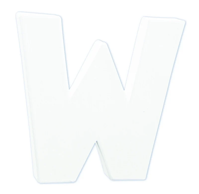 Décopatch - staande letter - 12 cm - W