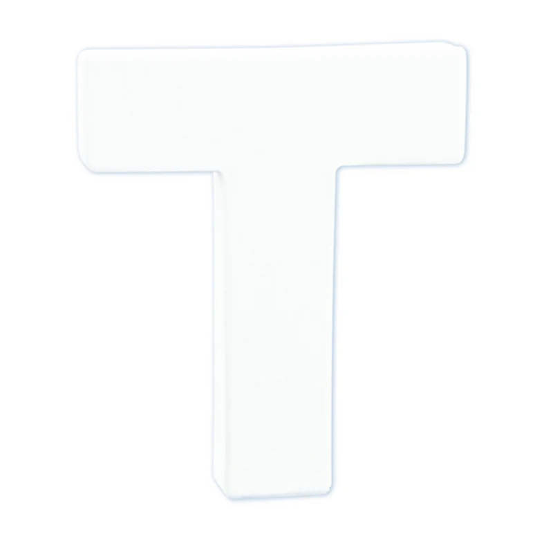 Décopatch - staande letter - 12 cm - T
