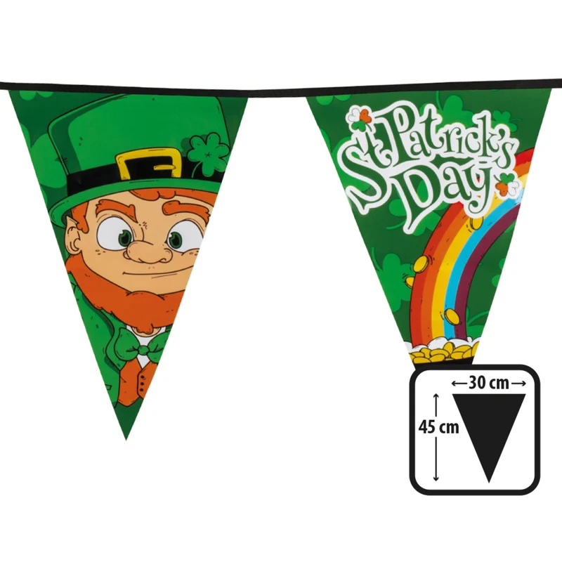 Vlaggenlijn Met Grote Vlaggen St. Patricks Day