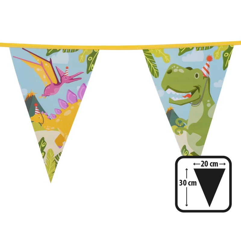 Vlaggenlijn Happy Dino Party