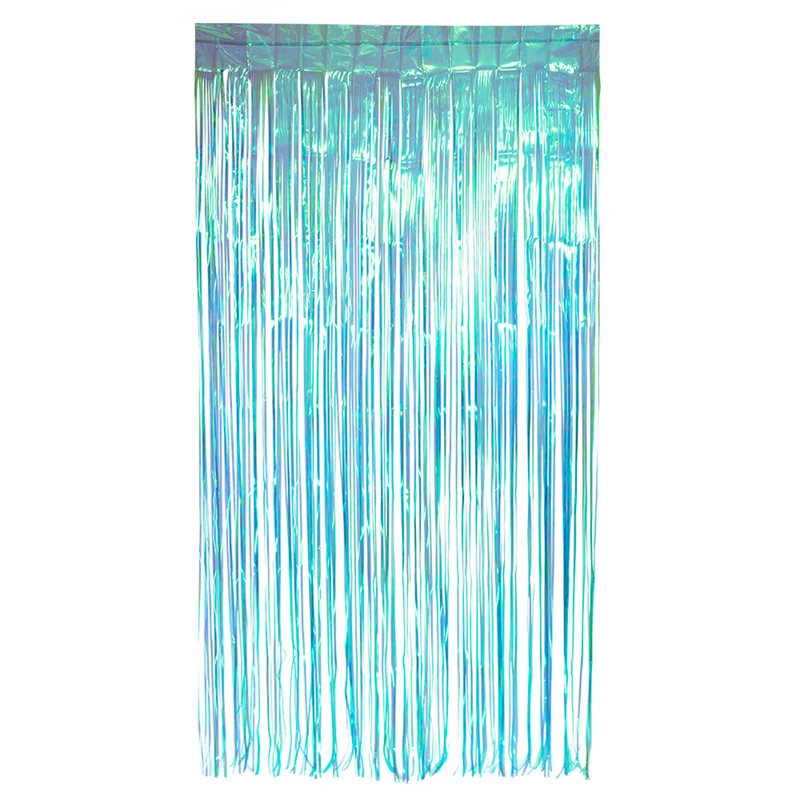 Stralend Blauw Foliegordijn