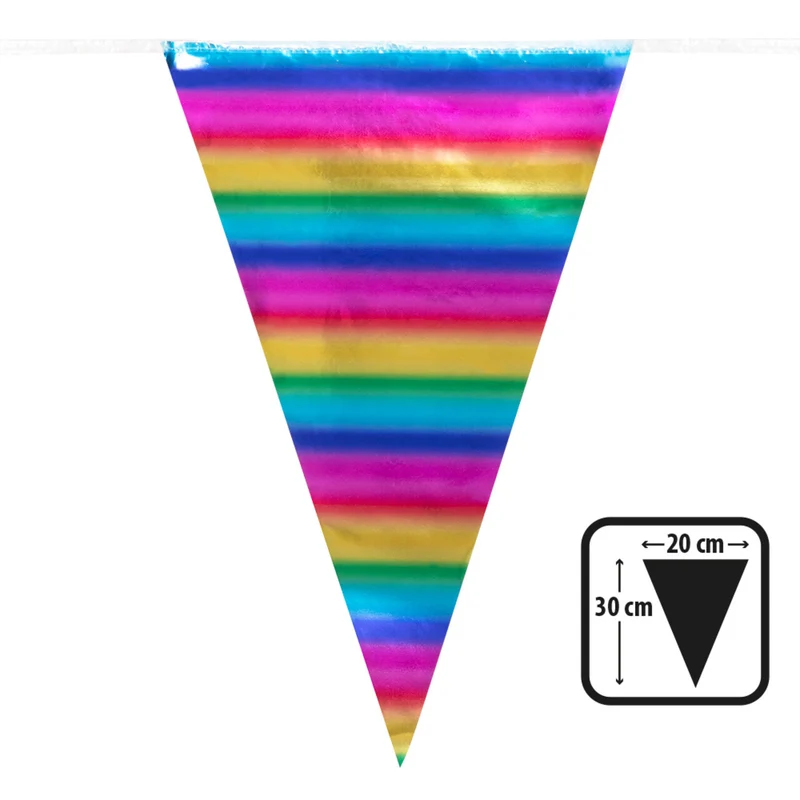 Folie Vlaggenlijn Regenboog Kleuren Feest
