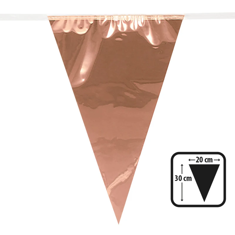 Metallic Vlaggenlijn Roségoud