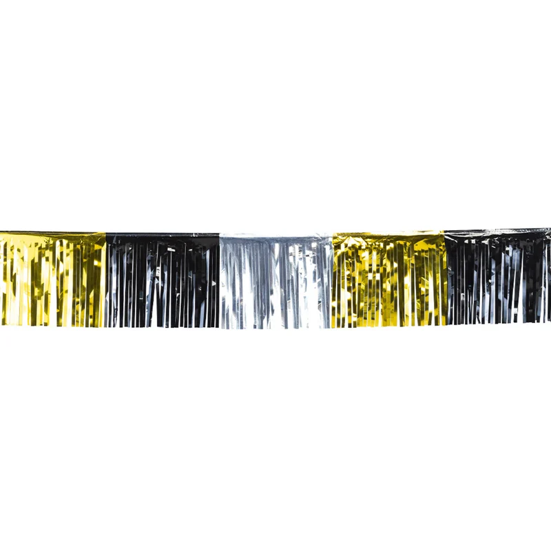 Metallic Franje Slinger Goud / Zilver / Zwart