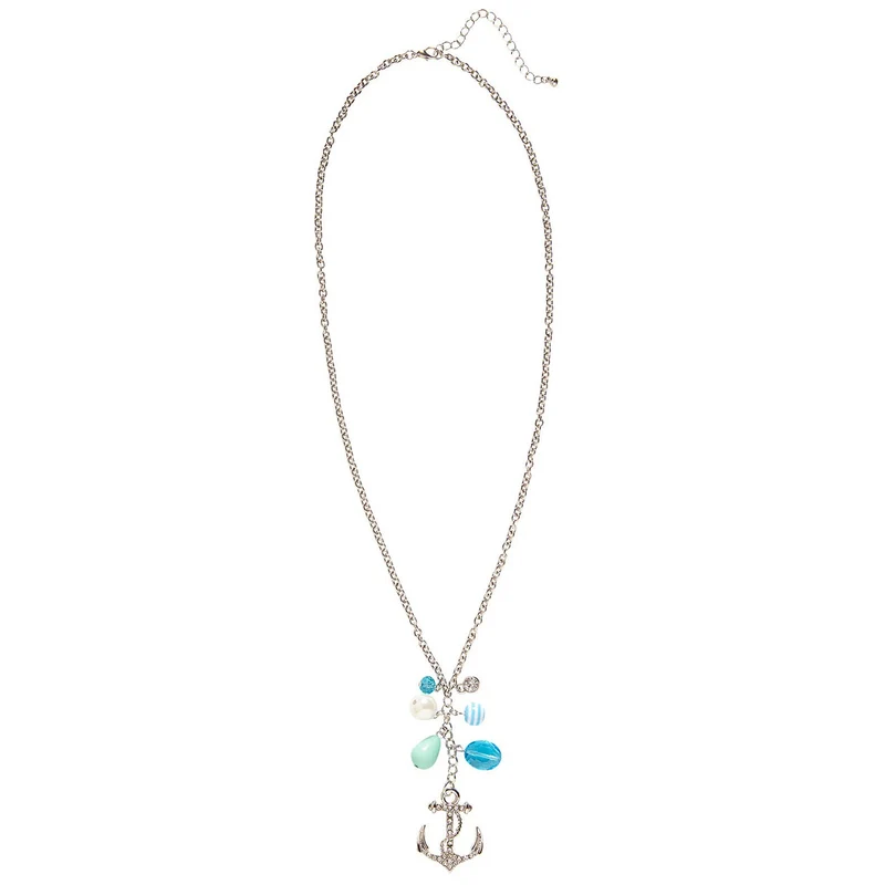 Marine Strass Ketting Anker