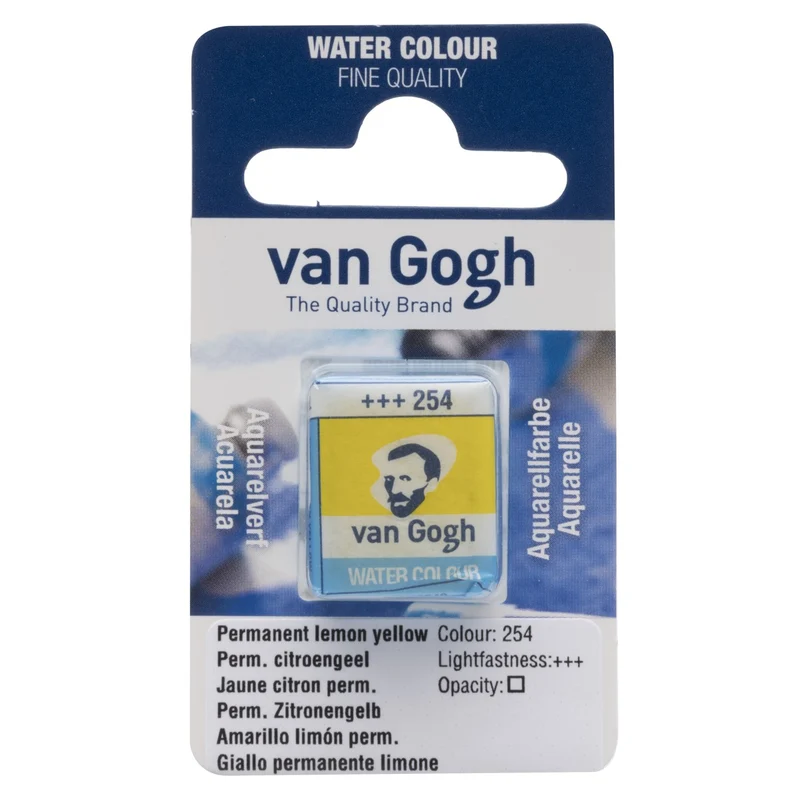 van Gogh aquarelverf - napje - permanent citroengeel (primair) 254