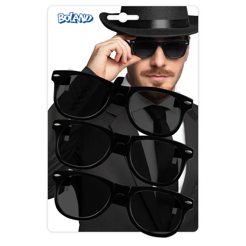 Blues Vibe Partybrillen 3 Stuks