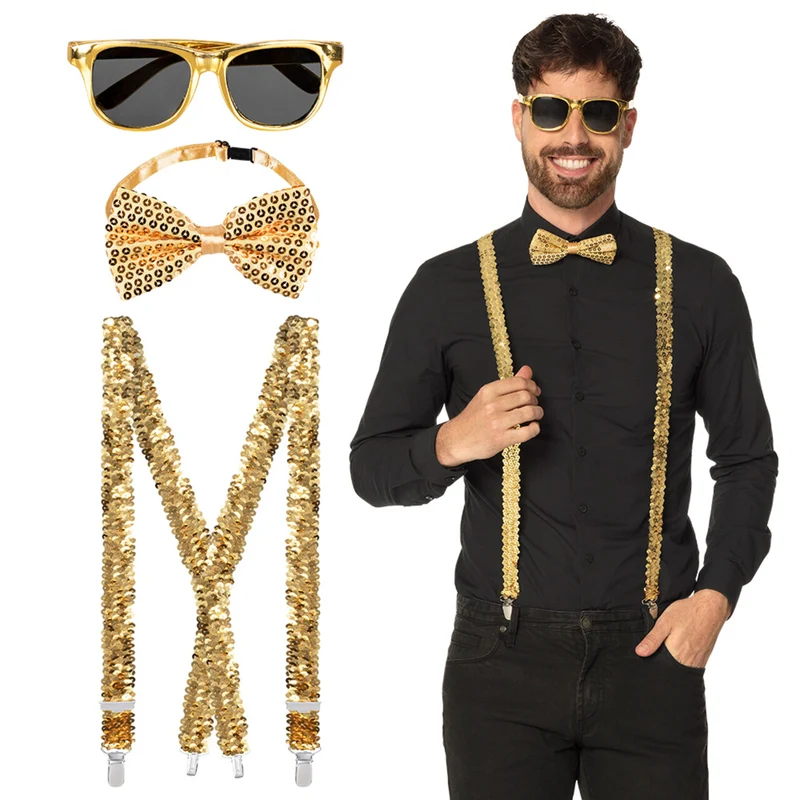 Gentleman Party Pailletten Set Goud