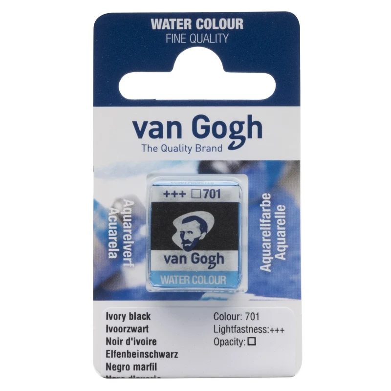 van Gogh aquarelverf - napje - ivoorzwart 701