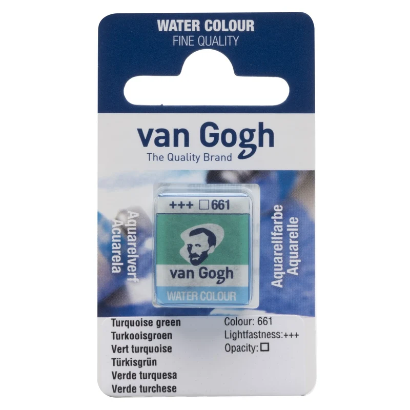 van Gogh aquarelverf - napje - turkooisgroen 661