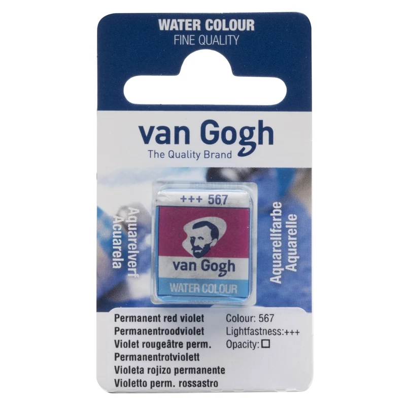 van Gogh aquarelverf - napje - permanentroodviolet 567