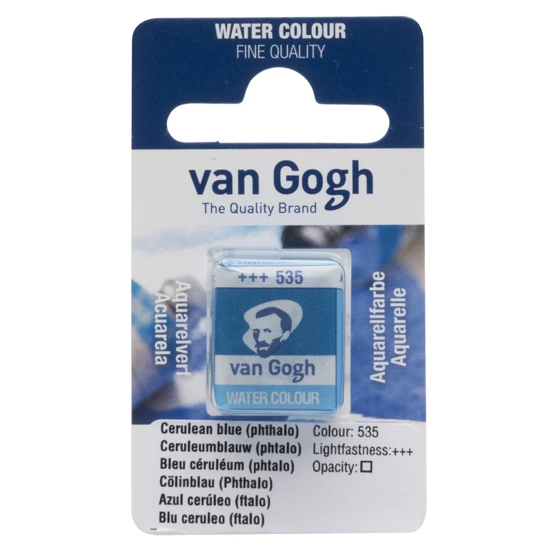 van Gogh aquarelverf - napje - ceruleumblauw (phtalo) 535