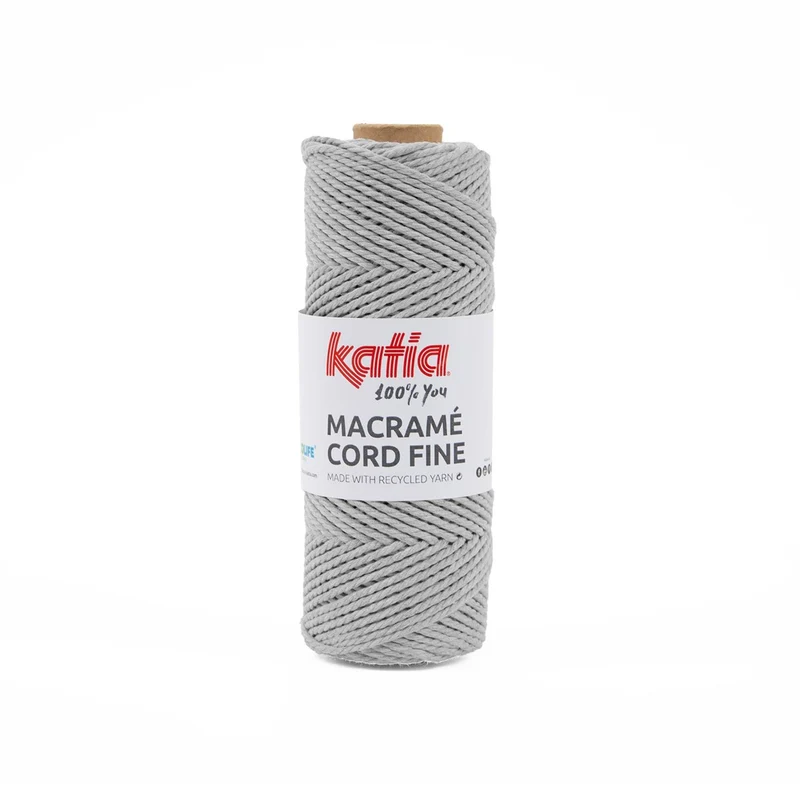 Katia Macramé Cord Fine - middengrijs 201