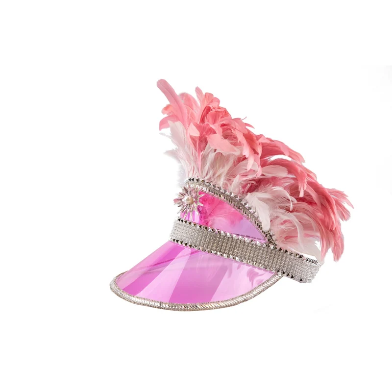 Roze Glam Zomercarnaval Zonneklep