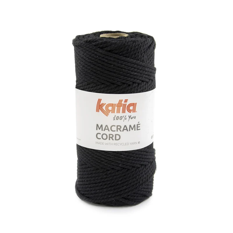 Katia Macramé Cord - zwart 119