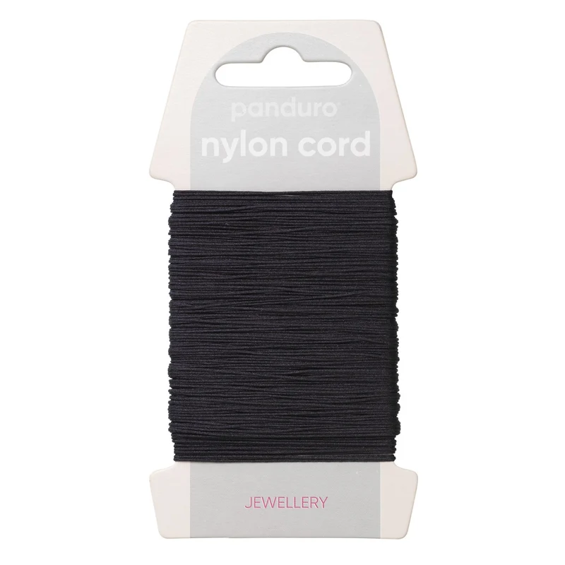Nylonkoord - 40 meter - 0,5 mm - zwart